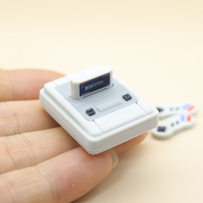 Retro Gaming Room - 1set Rumah Boneka Mini Konsol Game