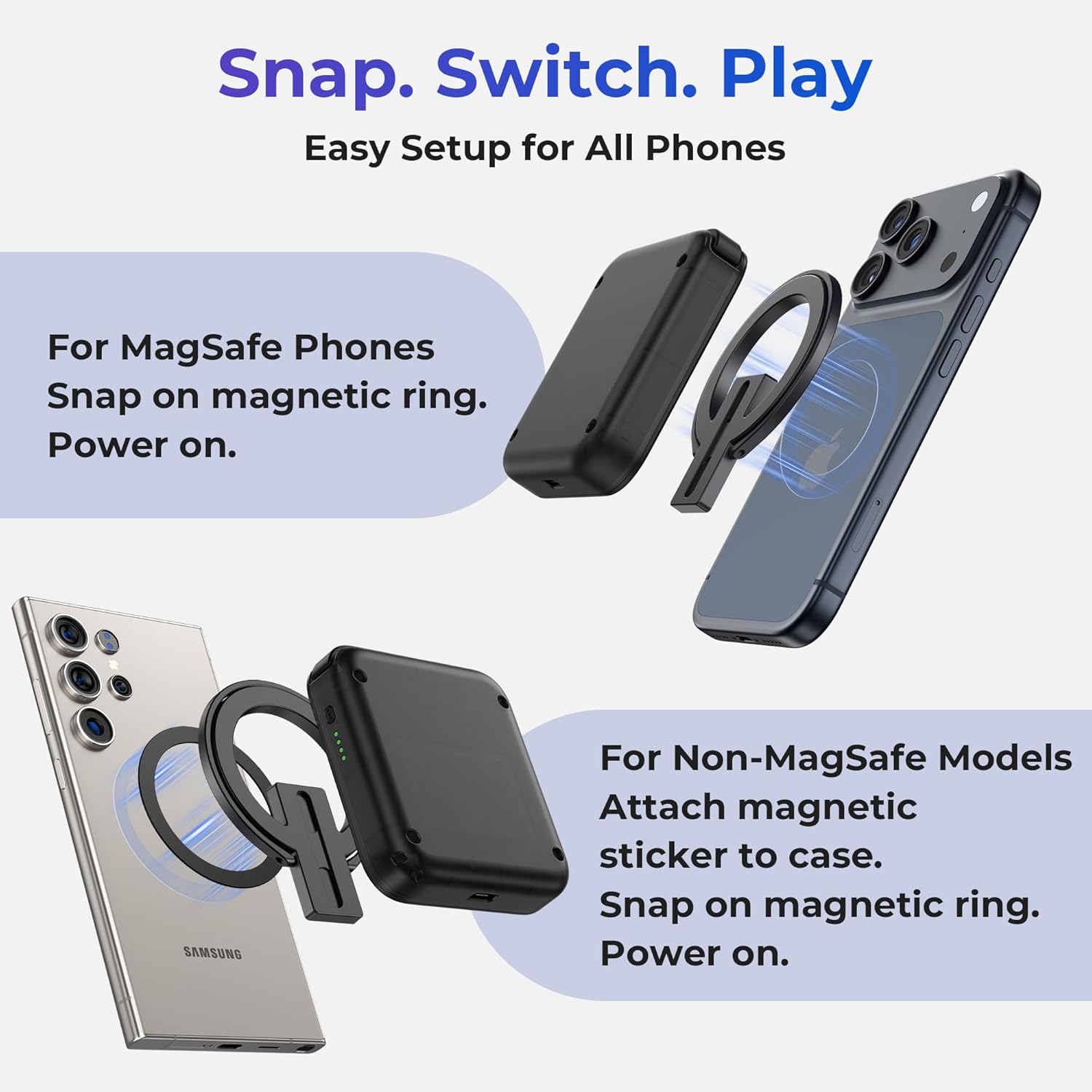 Retro Gaming On Phone - Kontroler Game Mobile M4 Snap-On untuk