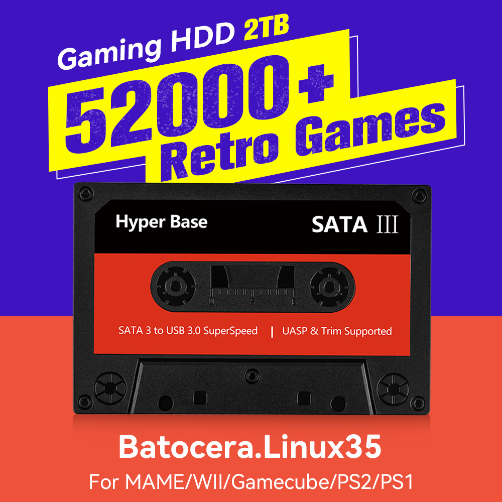 Retro Gaming Batocera - Konsol Game Retro Batocera 500GB/2TB Dengan