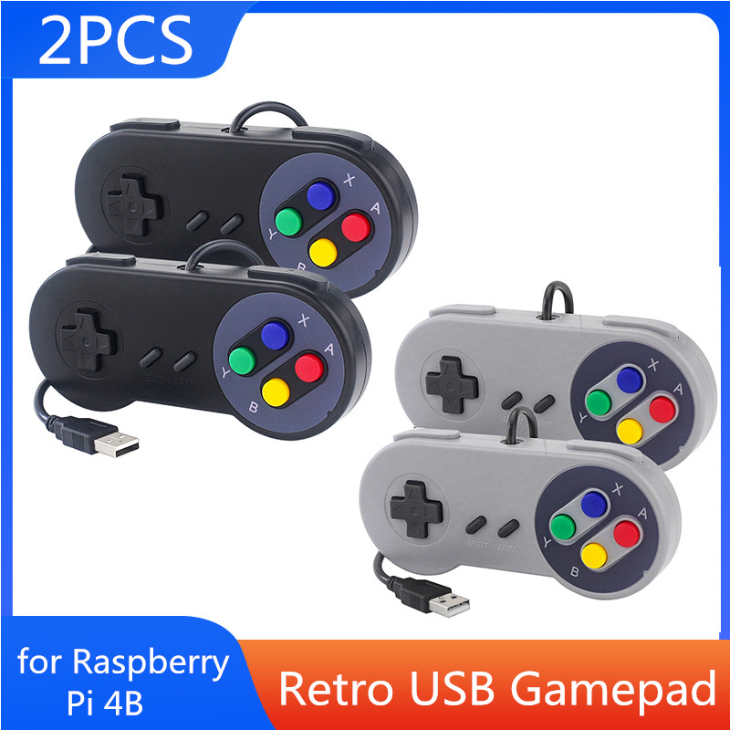 Retro Gaming Raspberry Pi 4 - 2 Buah USB Gamepad Retro Gaming