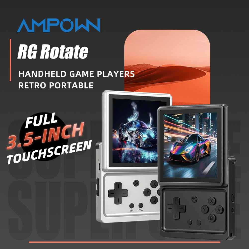Retro X8 Gaming Console - ANBERNIC RG Rotate Konsol Game Genggam