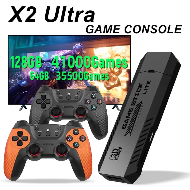 Retro X8 Gaming Console - X2 Ultra Pro Retro Game Stick