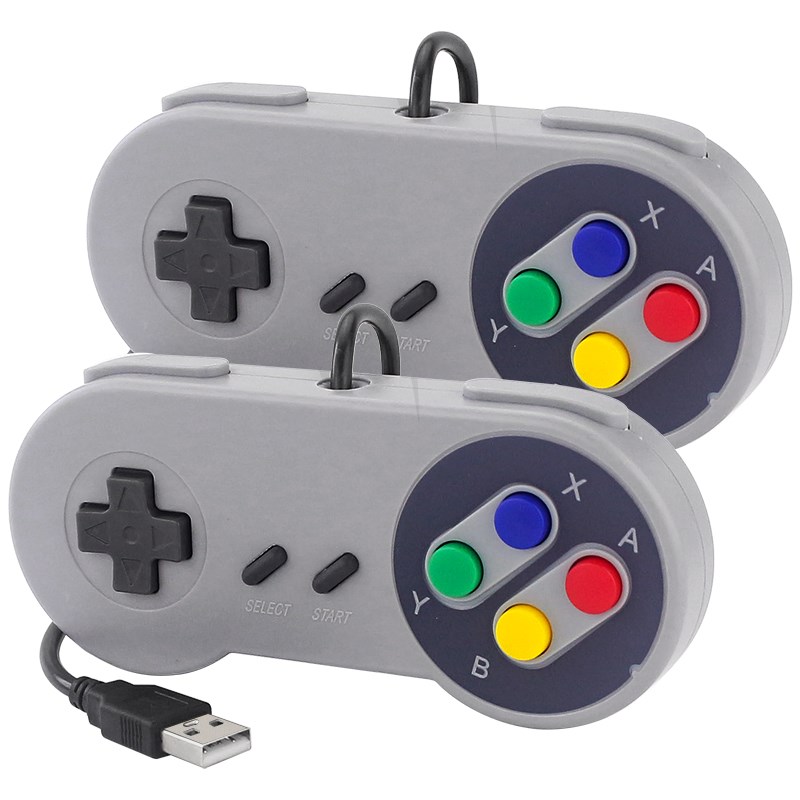 Retro Gaming Raspberry Pi 4 - Gamepad USB kontroler Game, 2 buah