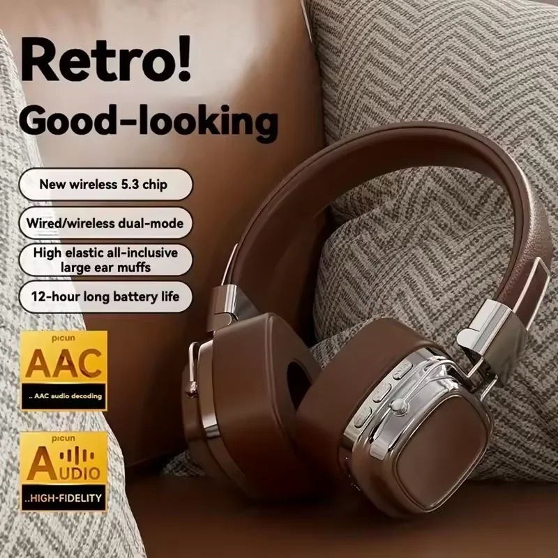 Retro Gaming Cables - Headset Bluetooth Lipat 5.3 Baru 2025,