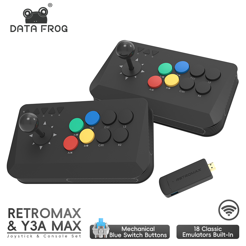 Retro Gaming Tv Box - Data Frog Arcade Fighter Stick untuk