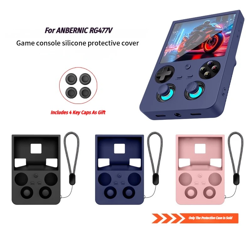 Retro Gaming Handheld 2026 - Untuk ANBERNIC RG477V Casing Pelindung Silikon