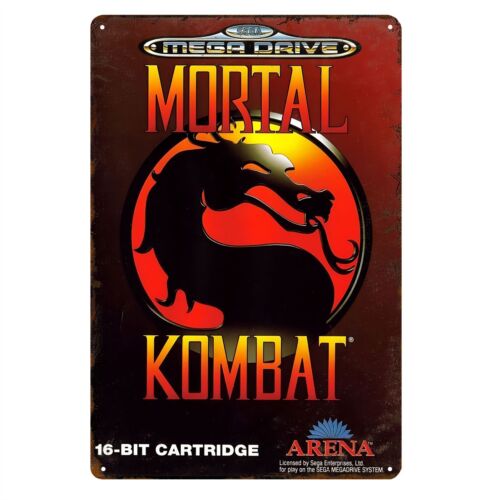 Retro Gaming Pictures - 1p, Poster Logam Game Retro Mortal