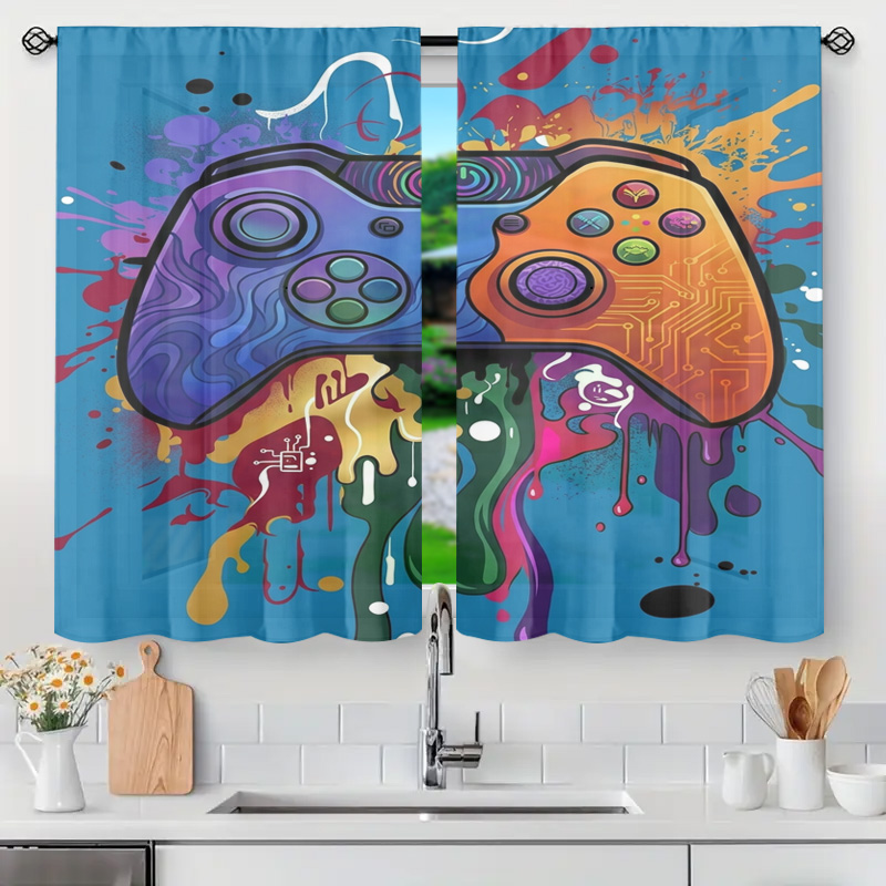 Background Retro Gaming - Tirai Gaming Retro Dekorasi Video Game