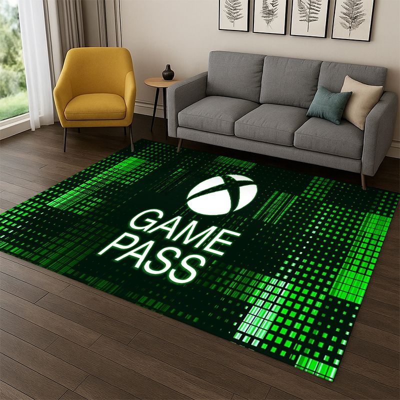 Retro Gaming Xbox - Karpet Logo Gamer Gaming Xbox Retro