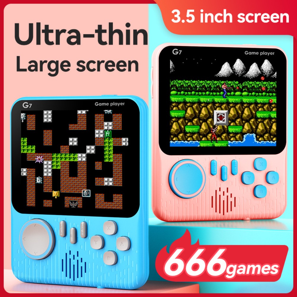 Retro Gaming Cables - Konsol Game Genggam Retro G7, LCD