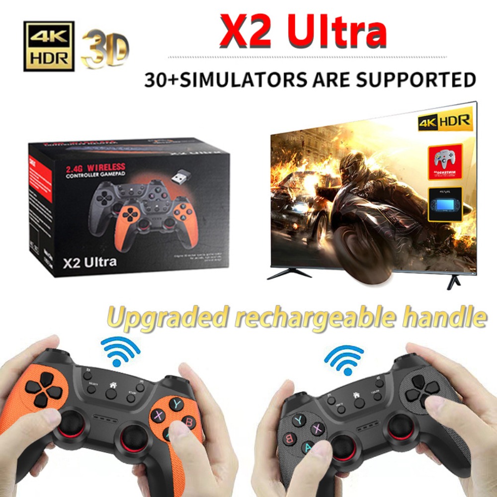 Retro X8 Gaming Console - X2 Ultra Retro Game Stick 4K,