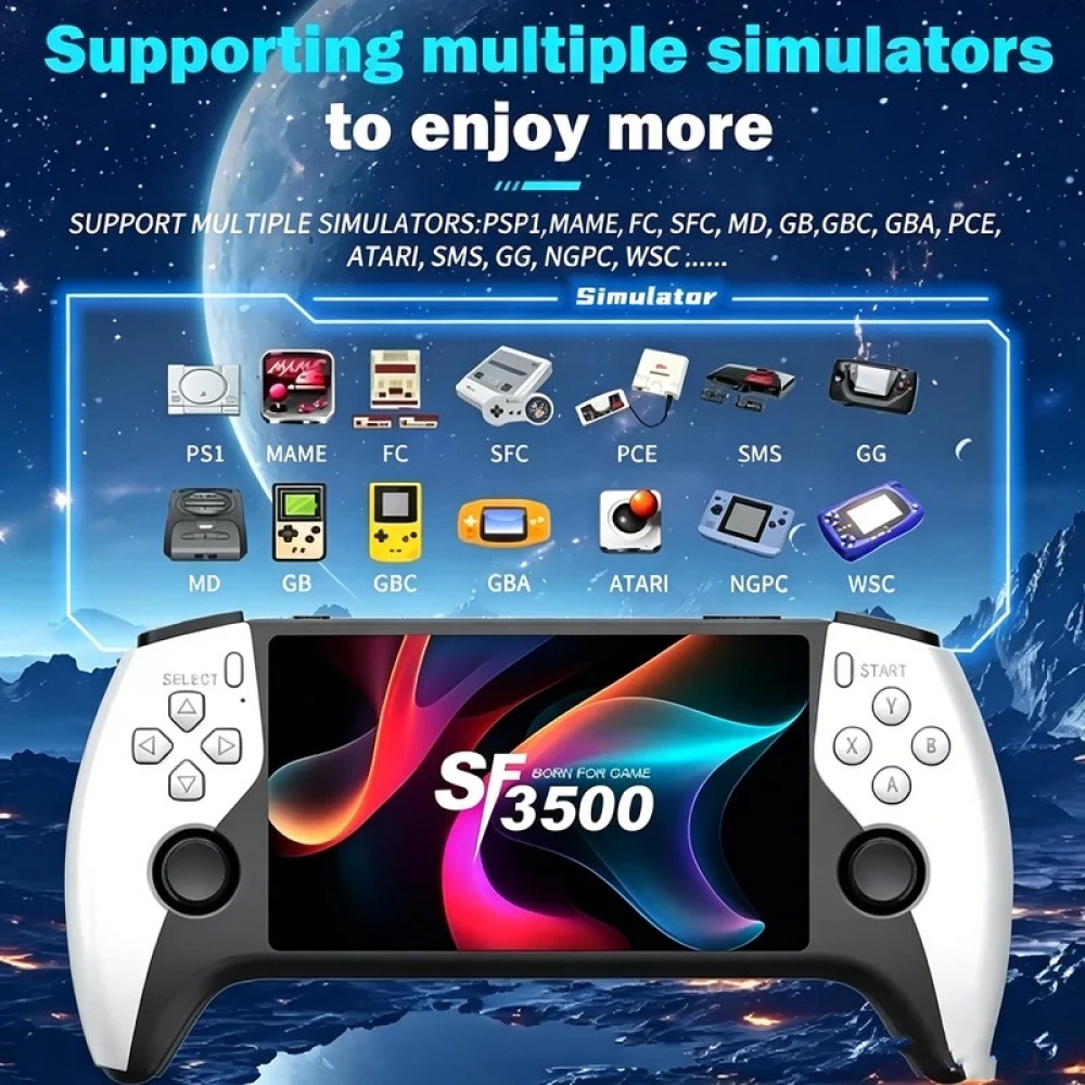 Retro Gaming Room - SF3500 Konsol Game Genggam 5 inci