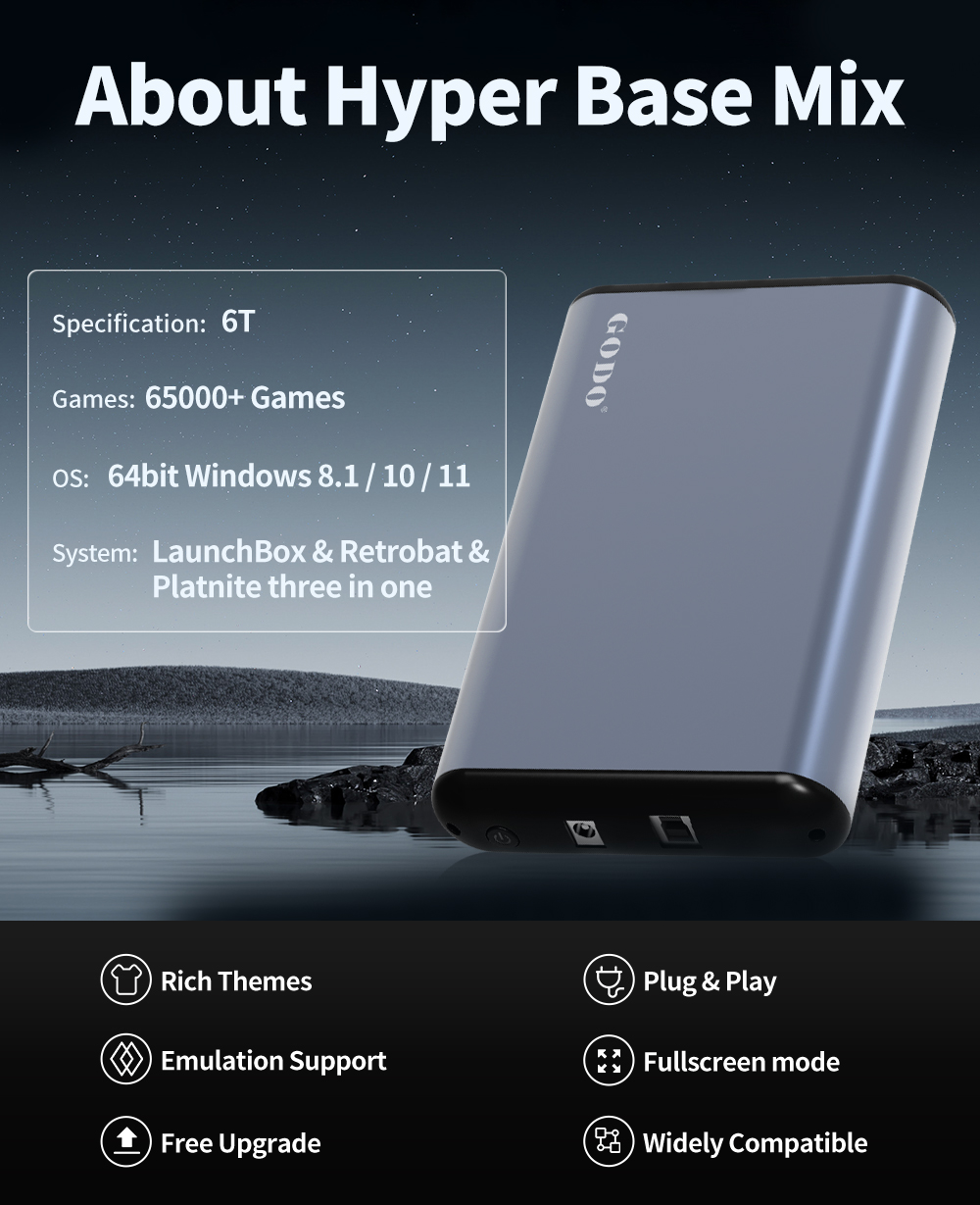 JMachen 6TB Sistem HDD Gaming  - Retro Gaming Xbox ulasan dan harga