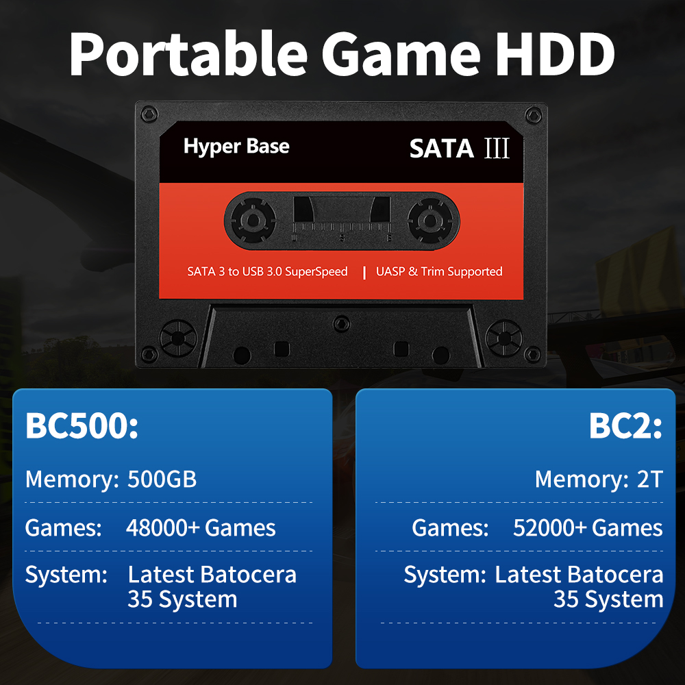 Hard Drive Gaming JMachen 500G - Retro Gaming Batocera ulasan dan harga
