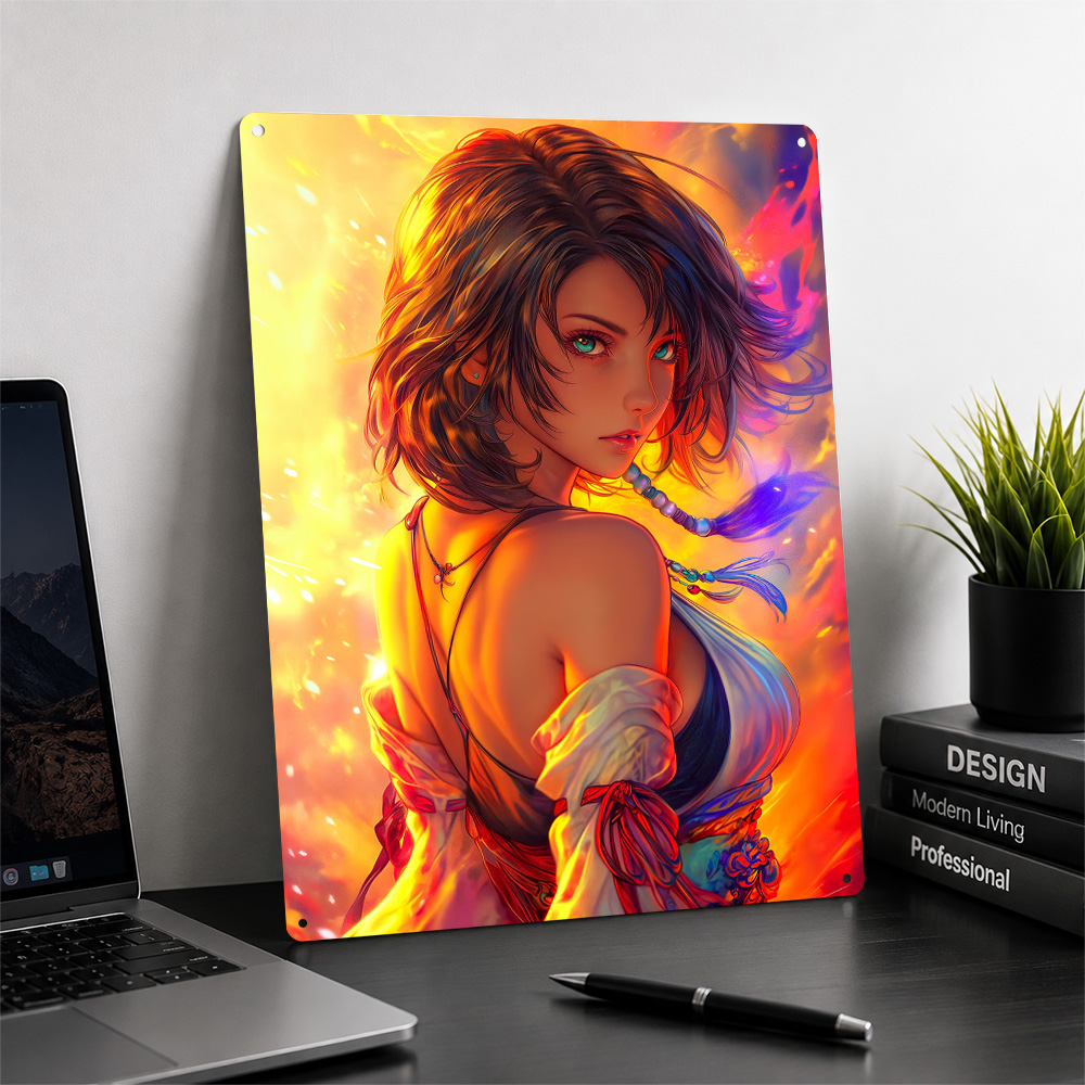 Poster Gadis Anime dengan Lata - Background Retro Gaming ulasan dan harga