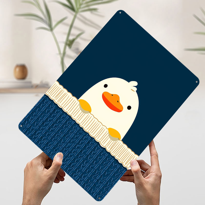 Poster Logam Bebek Lucu di Lat - Background Retro Gaming ulasan dan harga
