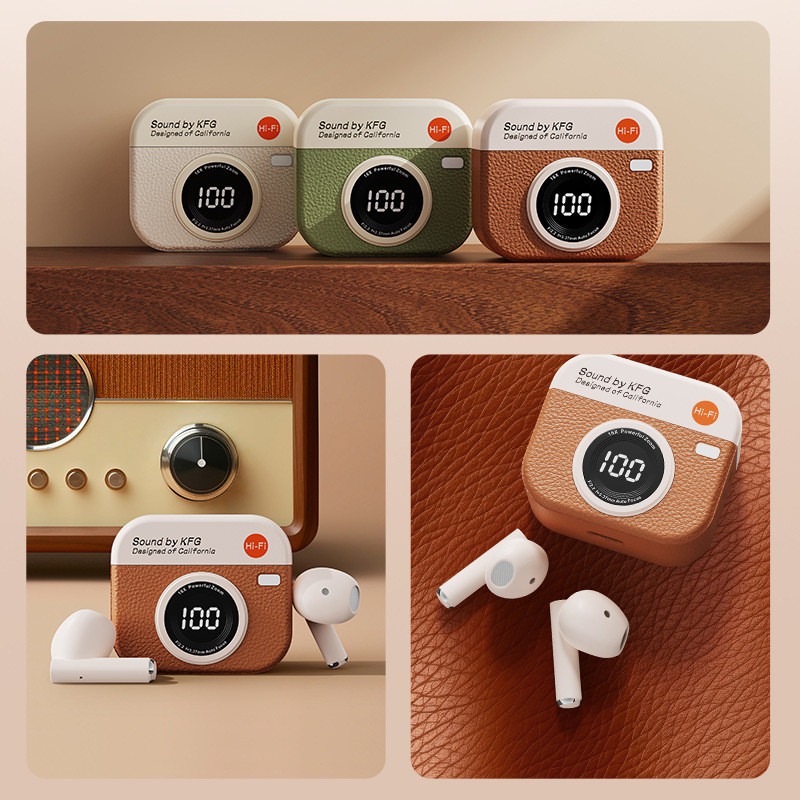 Q86 Retro Camera Wireless Earb - Retro Gaming Cables ulasan dan harga