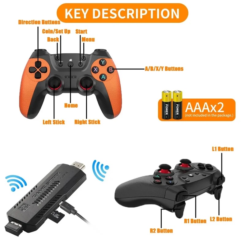 X2 Ultra Pro Retro Game Stick  - Retro X8 Gaming Console ulasan dan harga