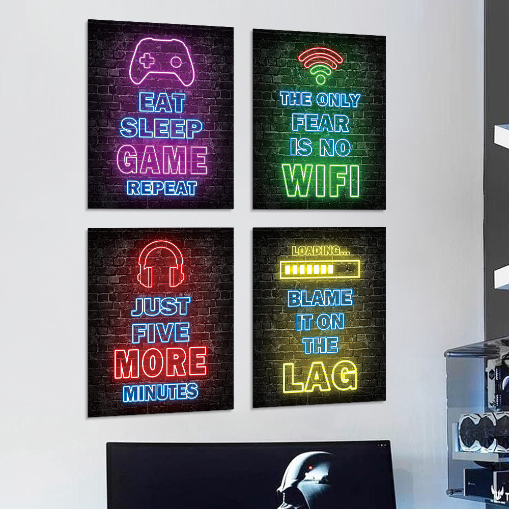   Stiker Dinding Abstrak Retro - Background Retro Gaming ulasan dan harga