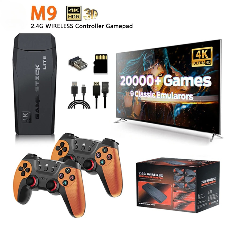 Konsol Video Game M9 4K 20000  - Retro Gaming Game Stick ulasan dan harga