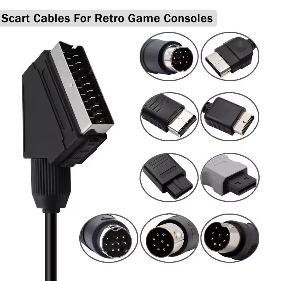 Kabel Scart RGB untuk SEGA Dre - Retro Gaming Cables ulasan dan harga