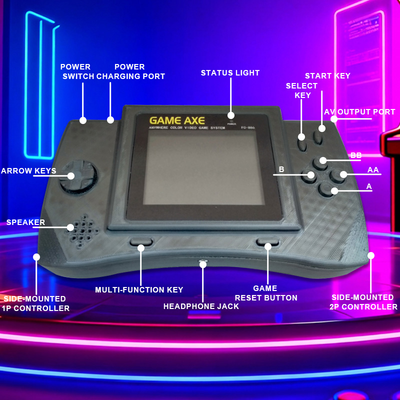 Konsol Arcade Genggam PFT Elit - Retro Gaming Console ulasan dan harga