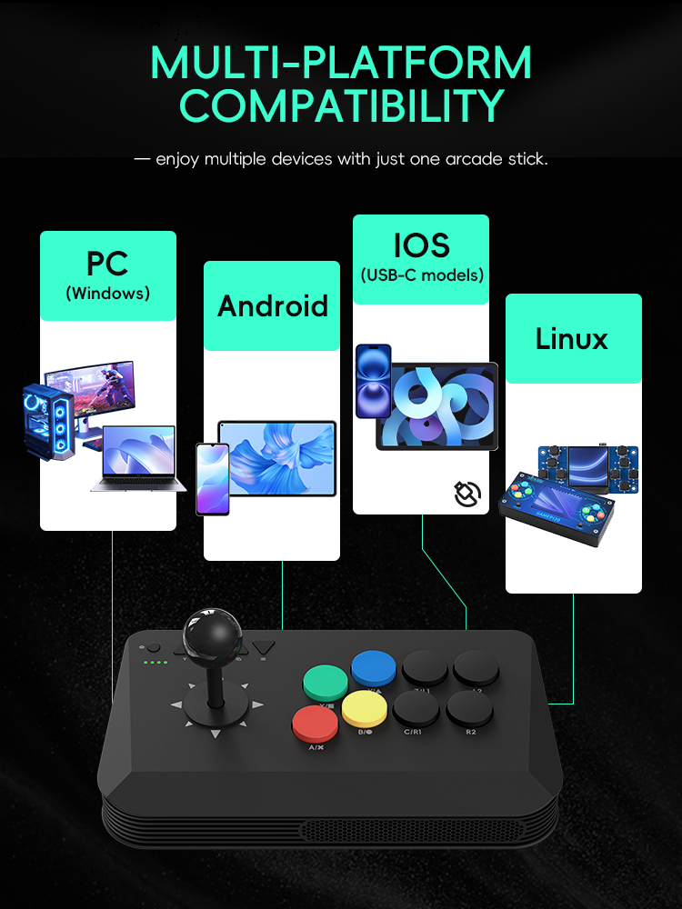 Data Frog Arcade Fighter Stick - Retro Gaming Tv Box ulasan dan harga