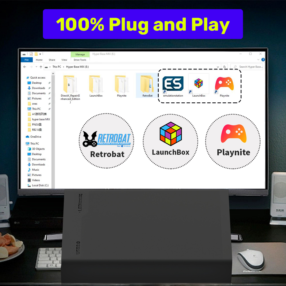 Hard Drive Game Portabel Mix50 - Retro Gaming Xbox ulasan dan harga