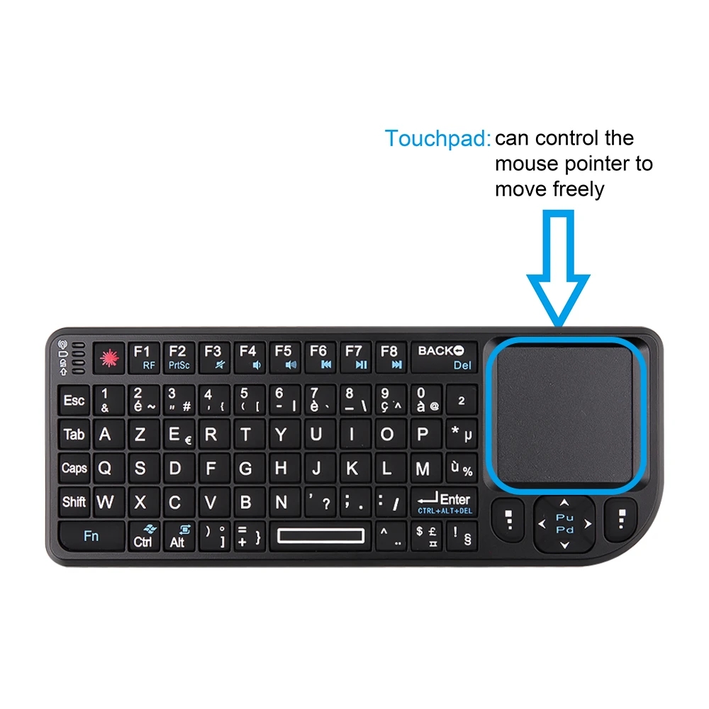 Keyboard Mini Nirkabel dengan  - Retro Gaming Tv Box ulasan dan harga