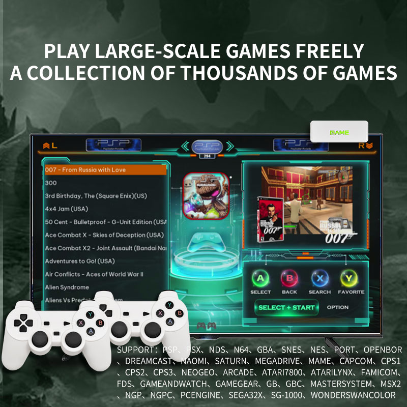 Konsol Game Video 4K Sistem Li - Retro Gaming Tv Box ulasan dan harga