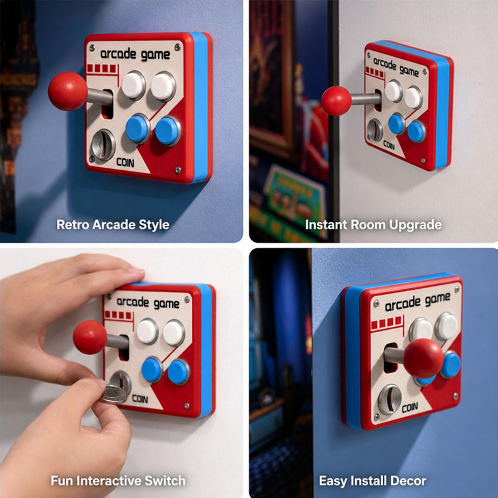 Penutup Sakelar Lampu Game Ret - Retro Gaming Room ulasan dan harga