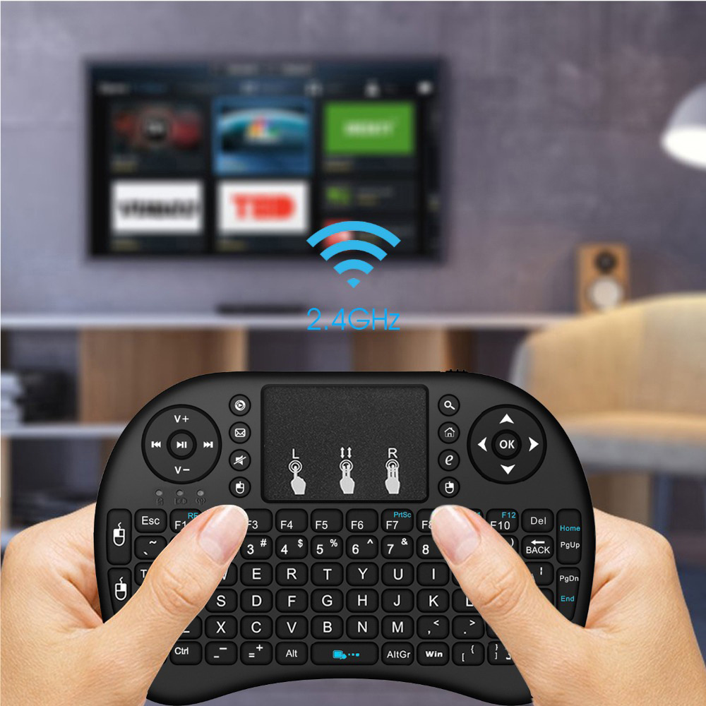Keyboard Mini Nirkabel dengan  - Retro Gaming Tv Box ulasan dan harga