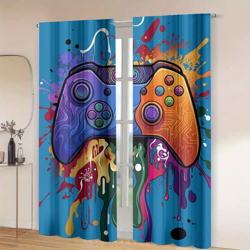 Tirai Gaming Retro Dekorasi Vi - Background Retro Gaming ulasan dan harga